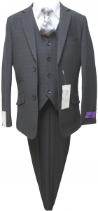 BOYS 5PC. SUIT (BLACK) 2121209